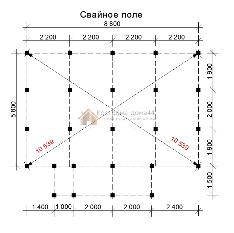 План и чертежи, схема 2: баня из бруса 6×9, проект ББ-6