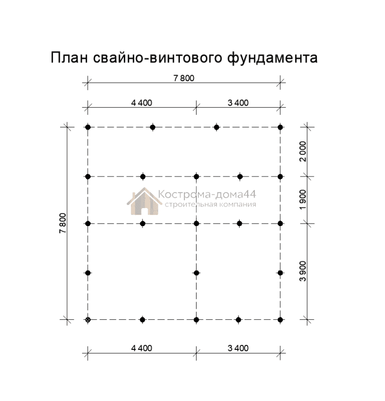 Планировка: Дом из бруса 8х8 — проект ДБ-10
