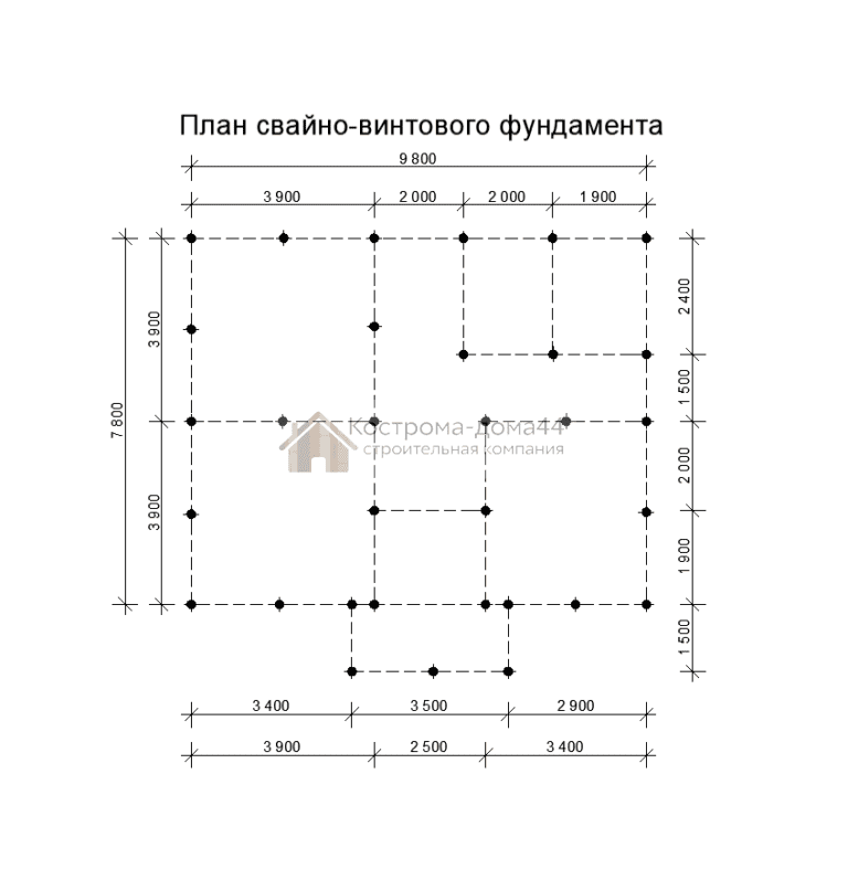 Планировка: Дом из бруса 10х9,5 — проект ДБ-11