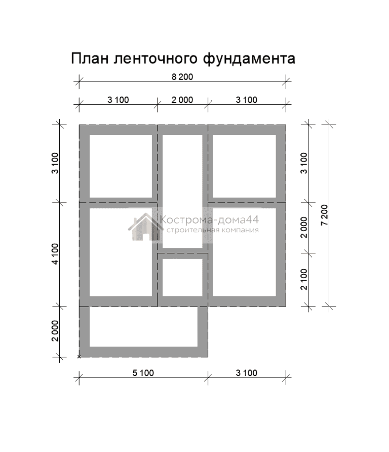 Планировка: Дом из бруса 8х9 — проект ДБ-13