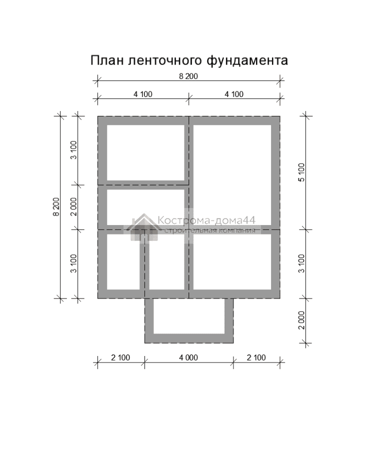 Планировка: Дом из бруса 8х10 — проект ДБ-14