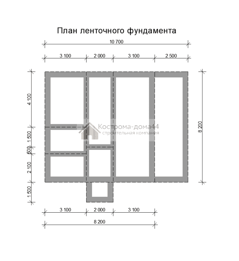 Планировка: Дом из бруса 8х8 — проект ДБ-19