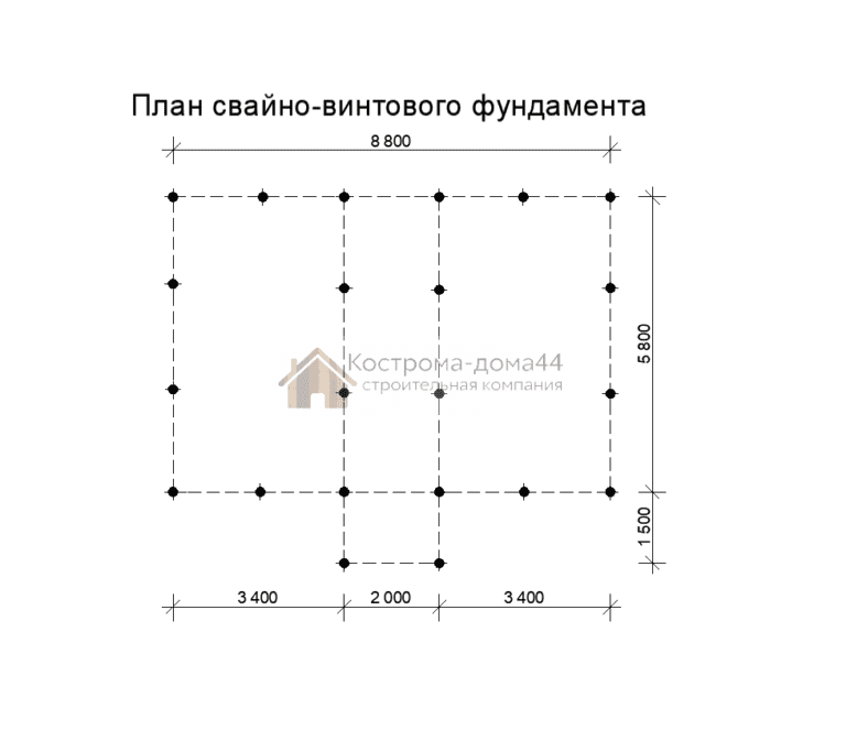 Планировка: Дом из бруса 6х9 — проект ДБ-2