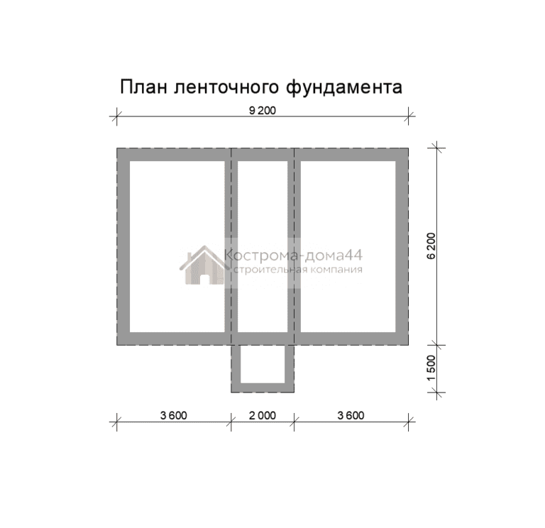 Планировка: Дом из бруса 6х9 — проект ДБ-2