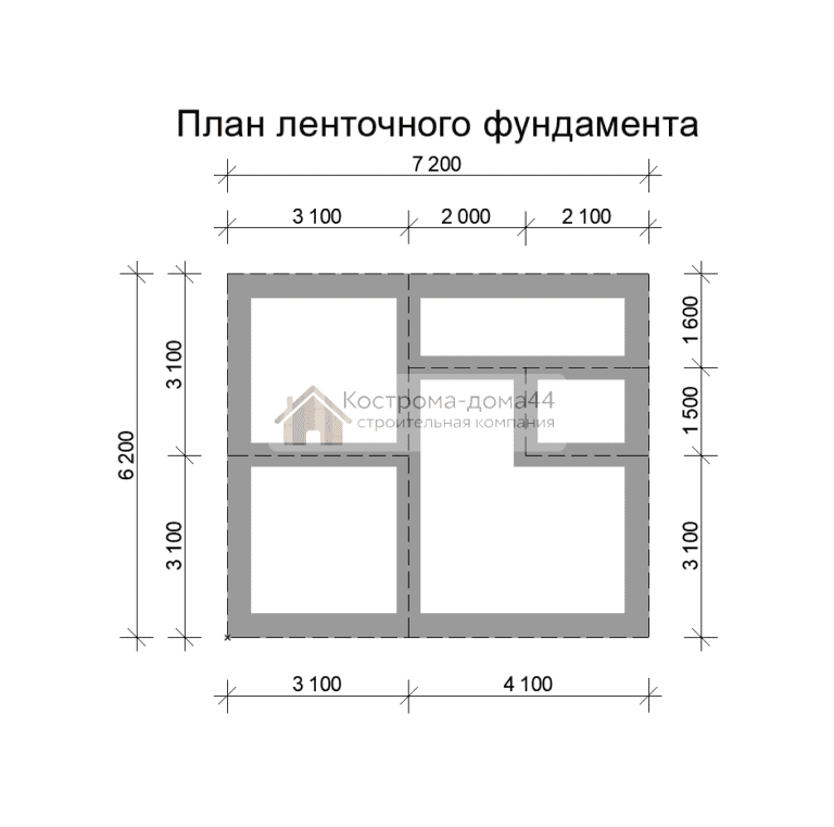Планировка: Дом из бруса 6х7 — проект ДБ-4