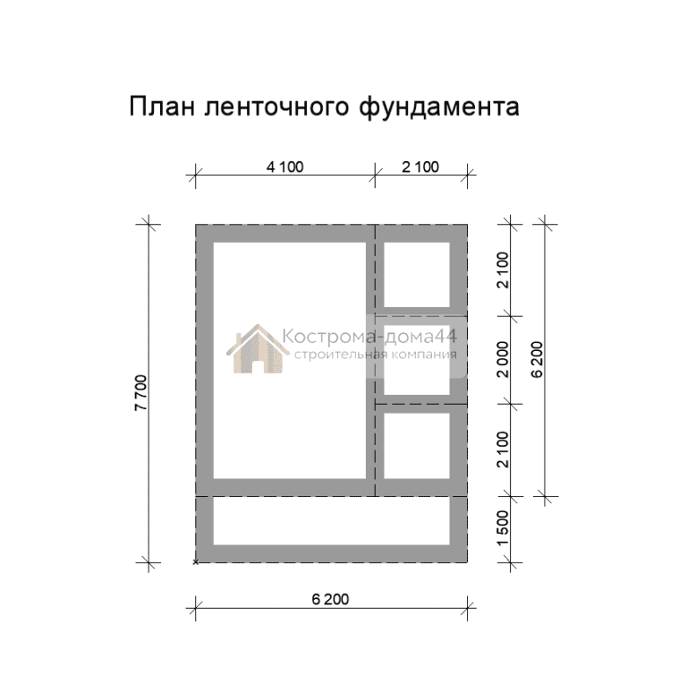 Планировка: Дом из бруса 6х7,5 — проект ДБ-5