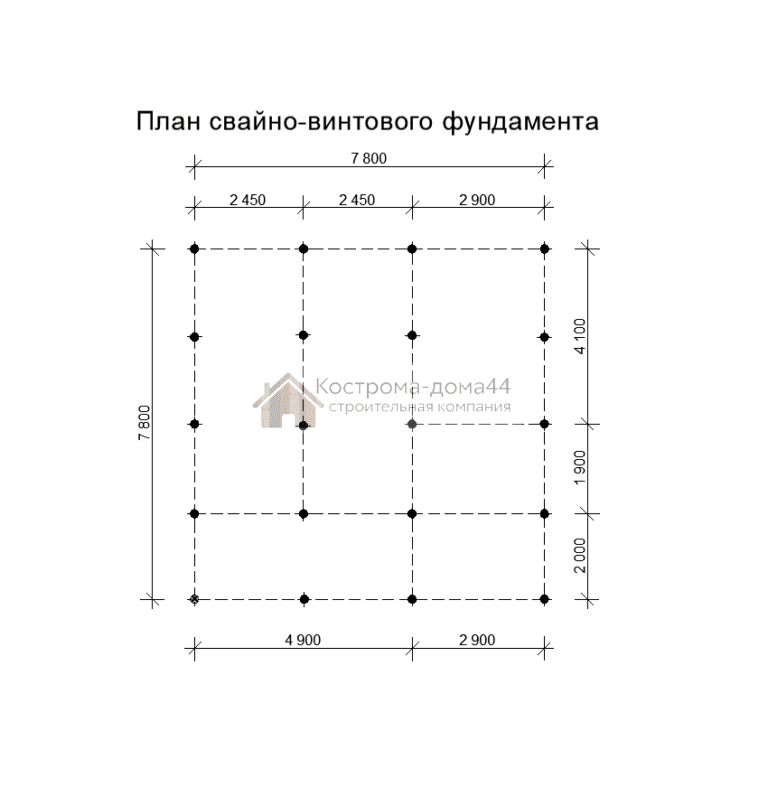 Планировка: Дом из бруса 8х8 — проект ДБ-7
