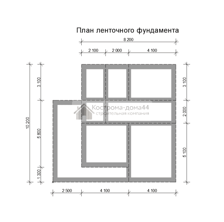 Планировка: Дом из бруса 8х10 — проект ДБ-8