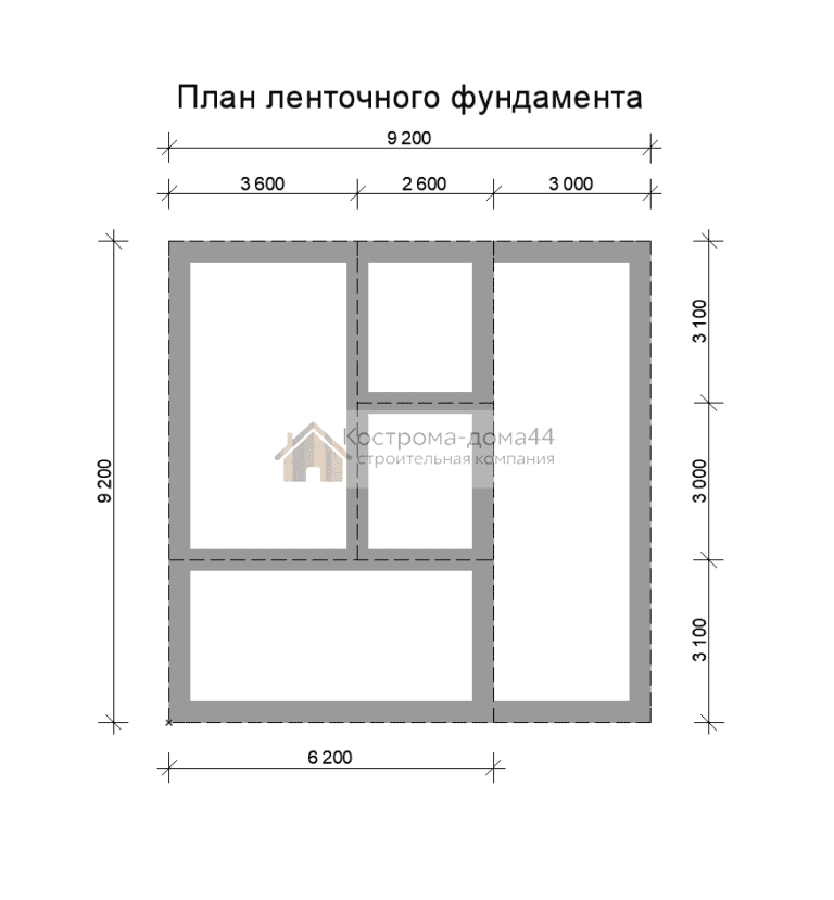 Дом из бруса 9х9 — проект ДБ-9, вид 5