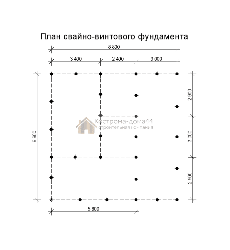 Планировка: Дом из бруса 9х9 — проект ДБ-9