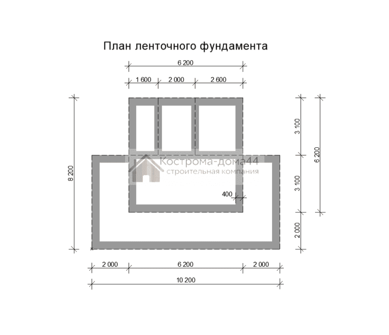 Баня из бруса 8х10 — проект ББ-11, вид 5