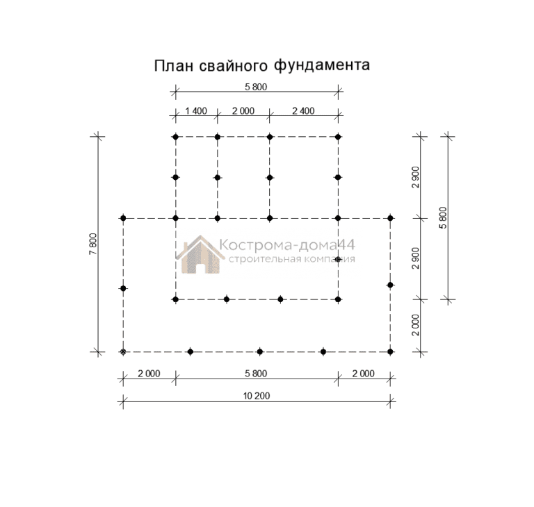 Планировка: Баня из бруса 8х10 — проект ББ-11