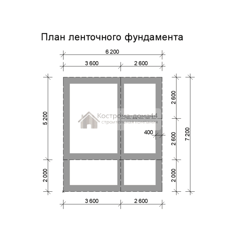 Планировка: Баня из бруса 5х6 — проект ББ-16