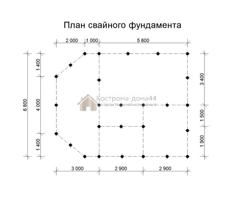 Планировка: Дом из бруса 7х9 — проект ДБ-22