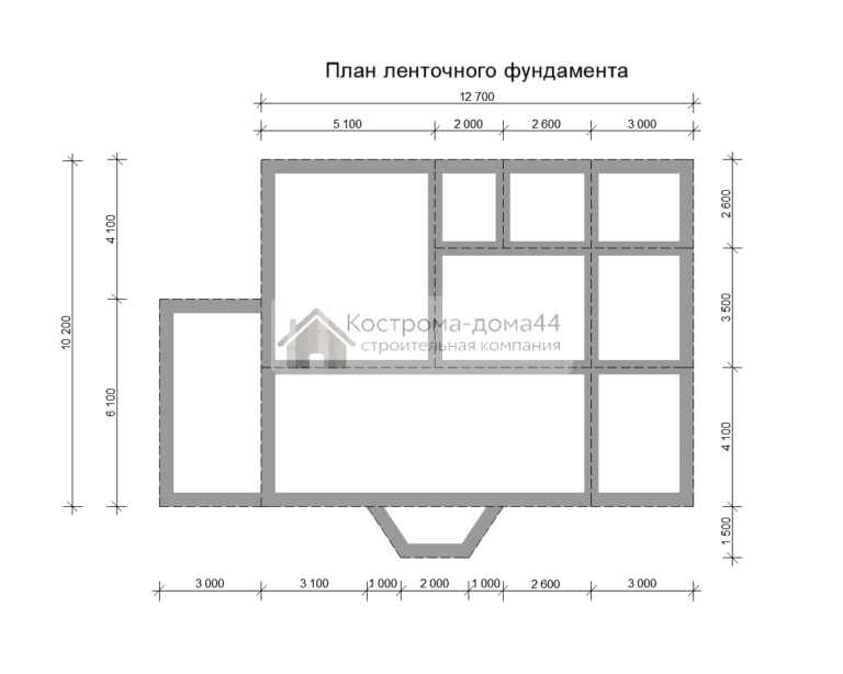 Планировка: Дом из бруса 11,5х12,5 — проект ДБ-23