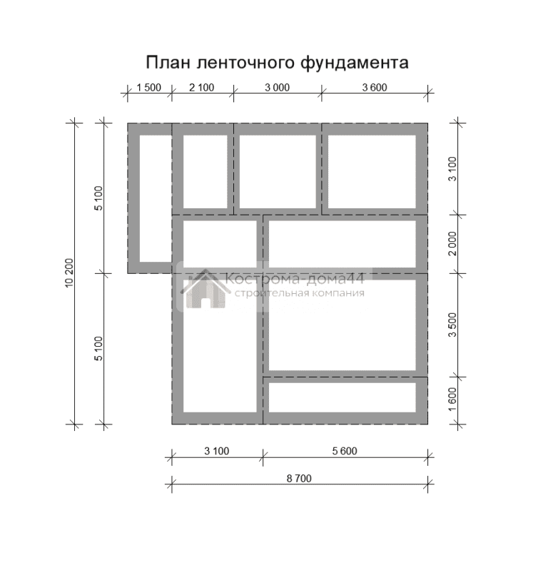 Планировка: Дом из бруса 10х10 — проект ДБ-24