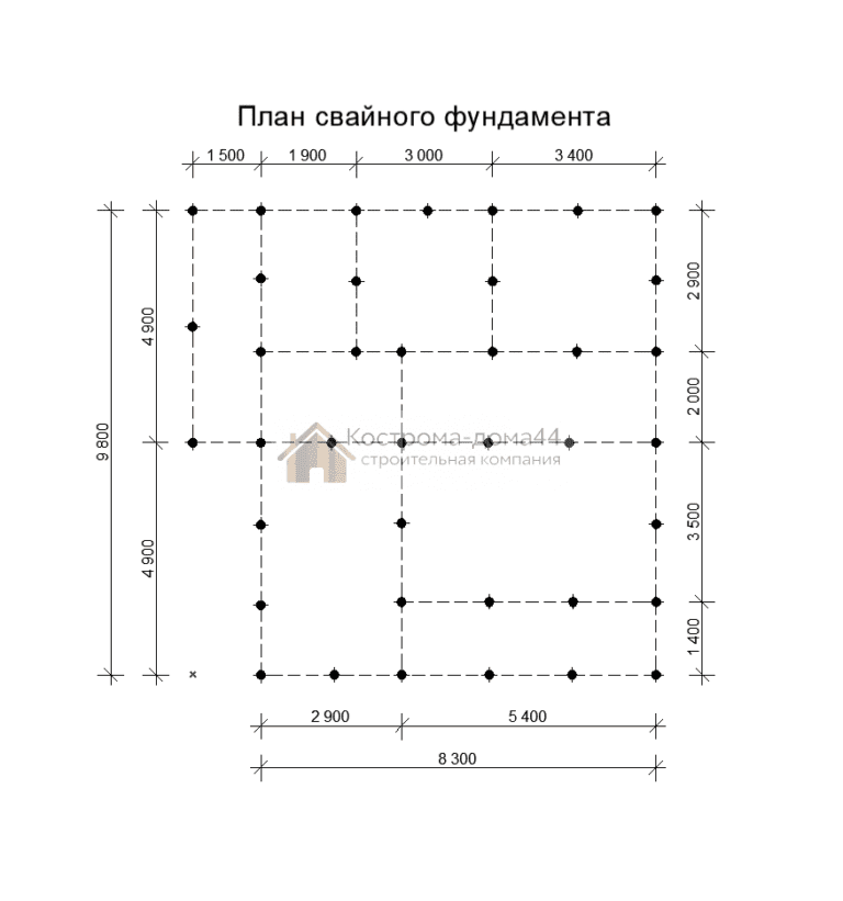 Планировка: Дом из бруса 10х10 — проект ДБ-24