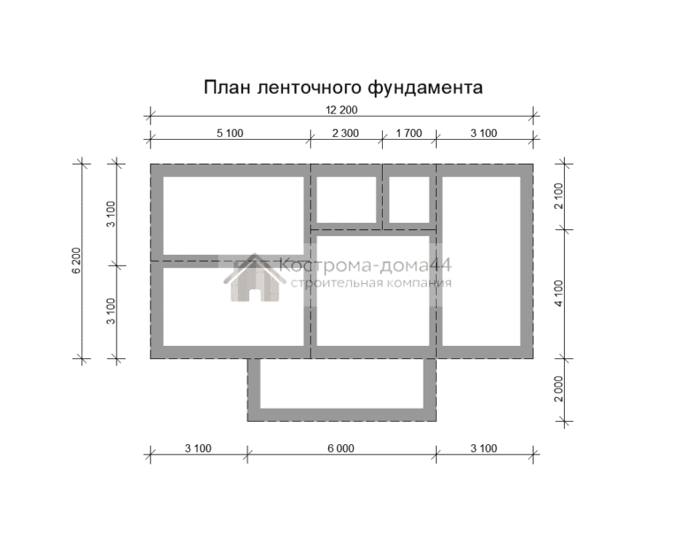 Планировка: Дом из бруса 8х12 — проект ДБ-27