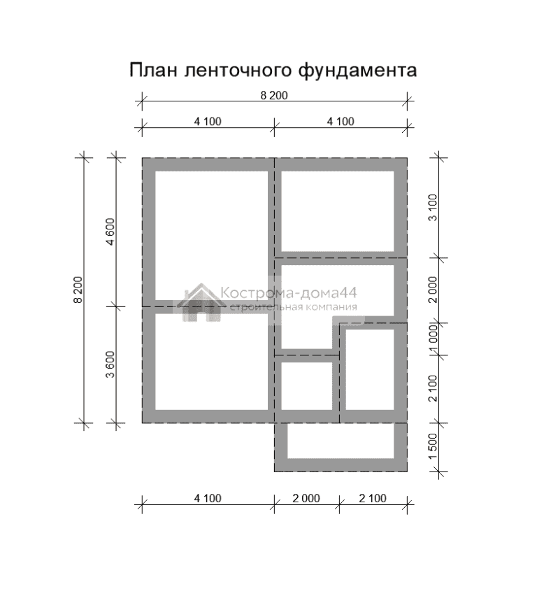 Планировка: Дом из бруса 8х9,5 — проект ДБ-29
