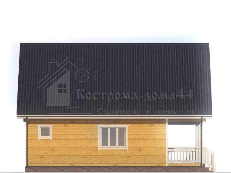 Планировка: Дом из бруса 10x8 — проект ДБ-33