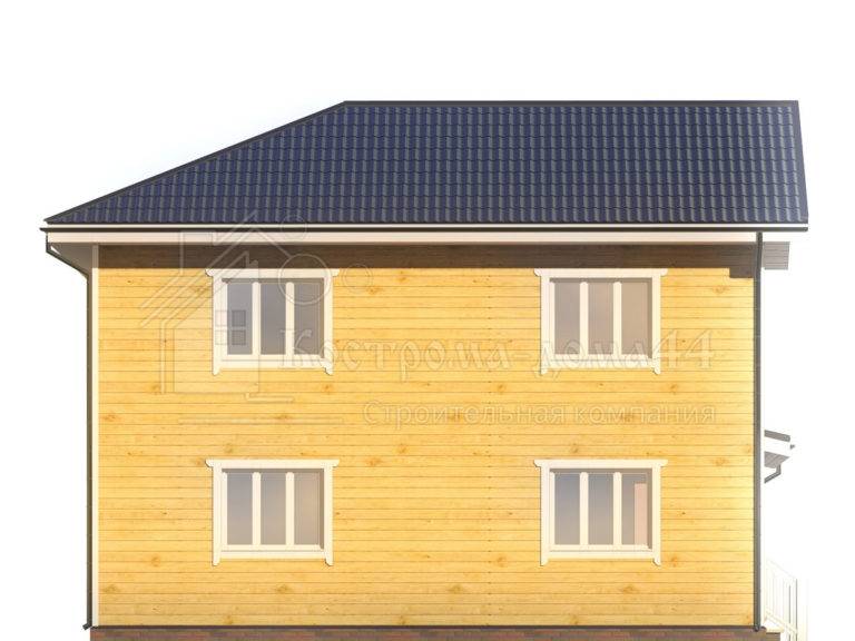 Дом из бруса 9,5x9 — проект ДБ-38, вид 5