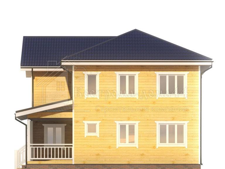 Планировка: Дом из бруса 9,5x9 — проект ДБ-38