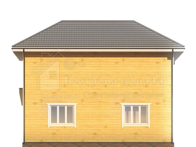 Планировка: Дом из бруса 9,5x9 — проект ДБ-38