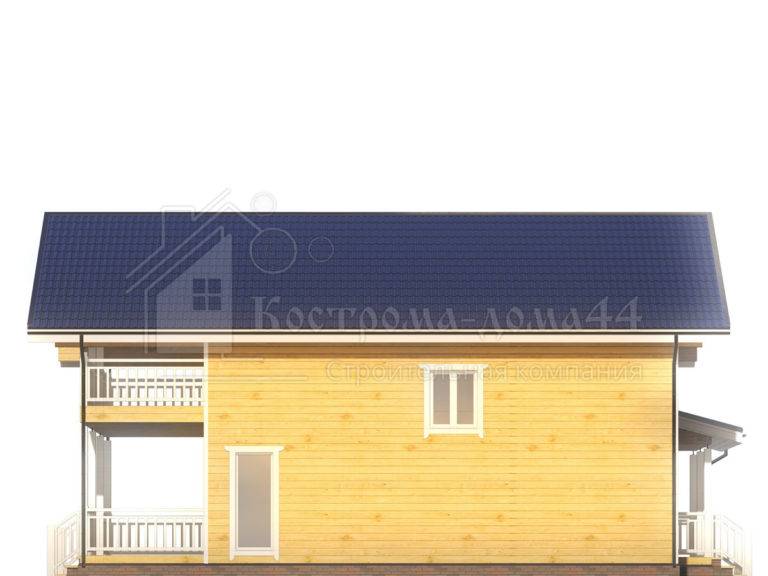 Планировка: Дом из бруса 12x8 — проект ДБ-40