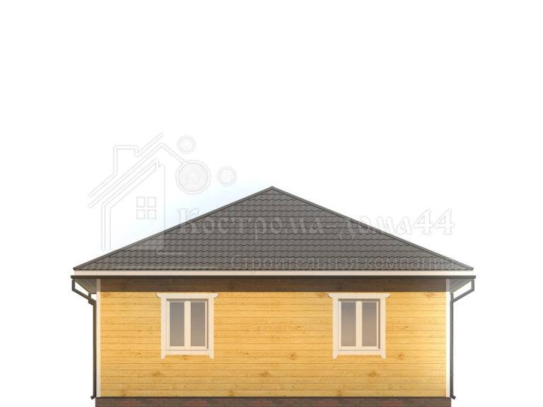 Дом из бруса 9,5x8 — проект ДБ-41, вид 5
