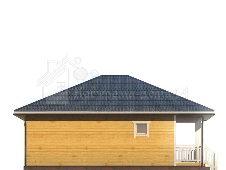 Планировка: Дом из бруса 9,5x8 — проект ДБ-41
