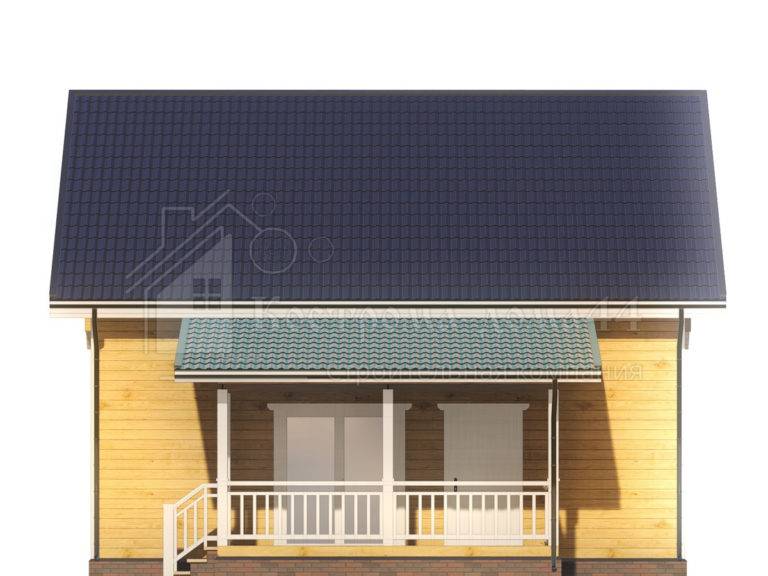Дом из бруса 9x9 — проект ДБ-43, вид 5