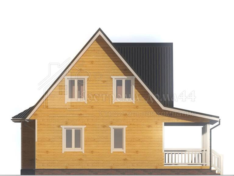 Дом из бруса 9,5x9 — проект ДБ-62, вид 5