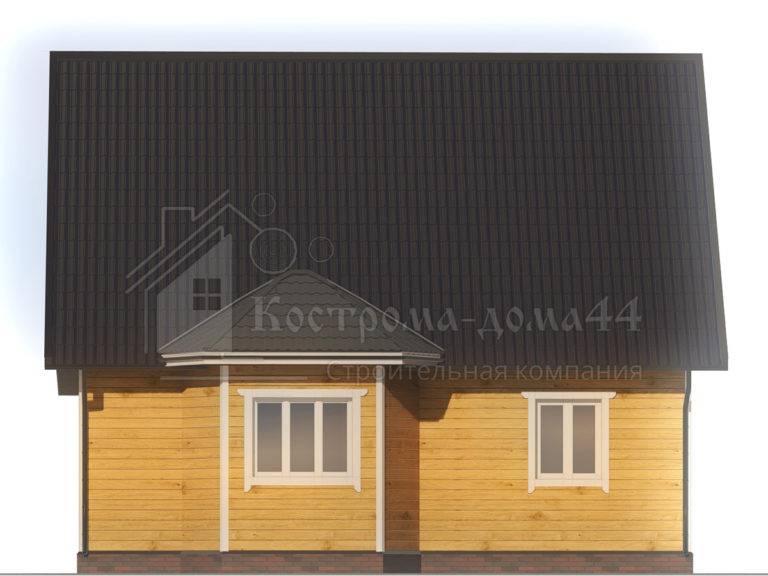Планировка: Дом из бруса 9,5x9 — проект ДБ-62