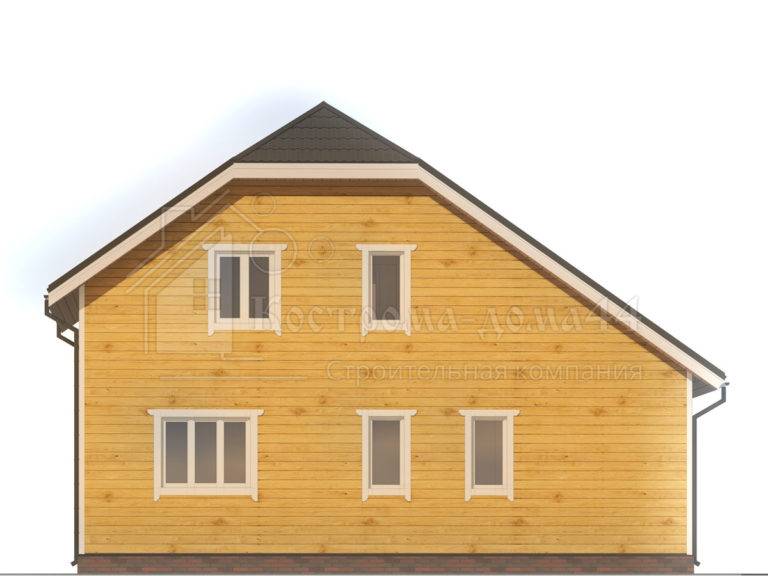 Планировка: Дом из бруса 10x8 — проект ДБ-63