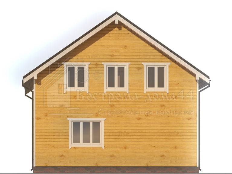 Планировка: Дом из бруса 10x8 — проект ДБ-65
