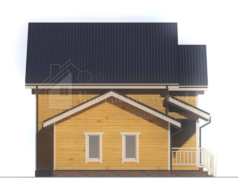 Дом из бруса 12x8 — проект ДБ-66, вид 5