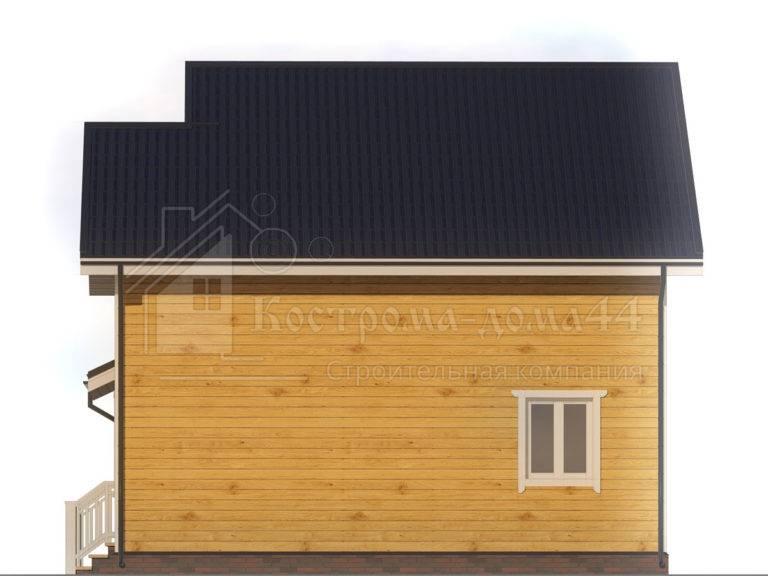 Планировка: Дом из бруса 12x8 — проект ДБ-66