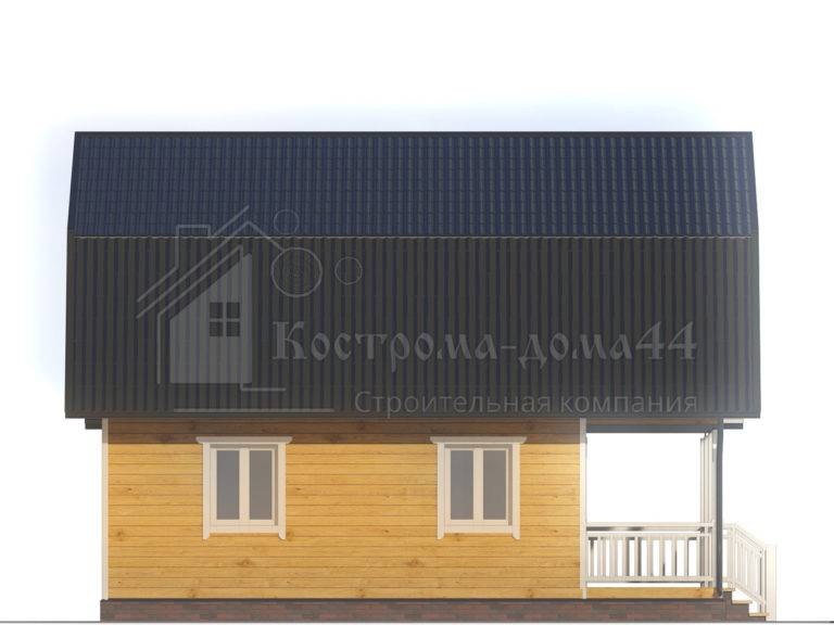 Дом из бруса 9x6 — проект ДБ-67, вид 5