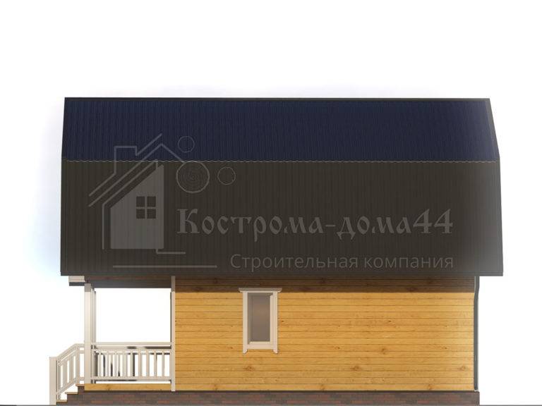 Планировка: Дом из бруса 9x6 — проект ДБ-67