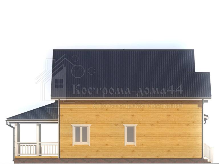 Планировка: Дом из бруса 13x10,5 — проект ДБ-73