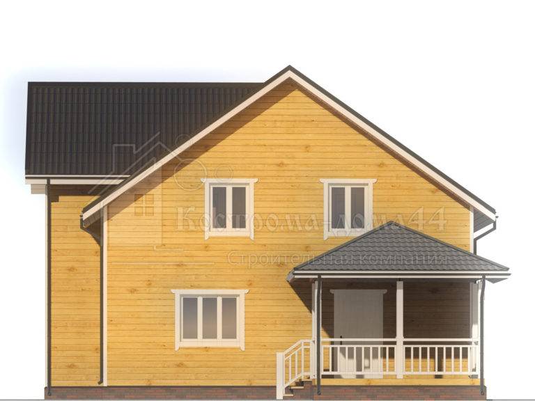 Планировка: Дом из бруса 13x10,5 — проект ДБ-73