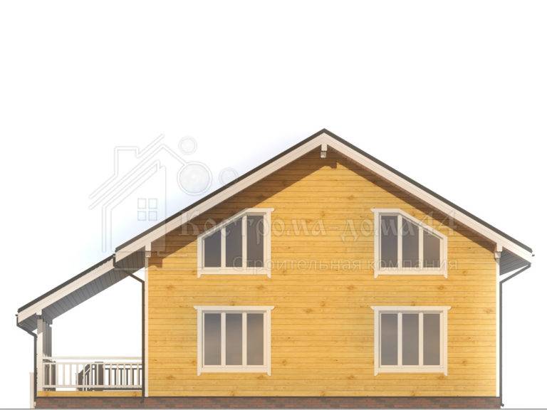 Планировка: Дом из бруса 13,8x12,6 — проект ДБ-79