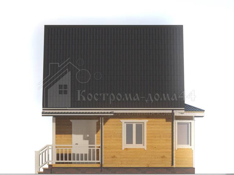 Дом из бруса 6x6 — проект ДБ-81, вид 5