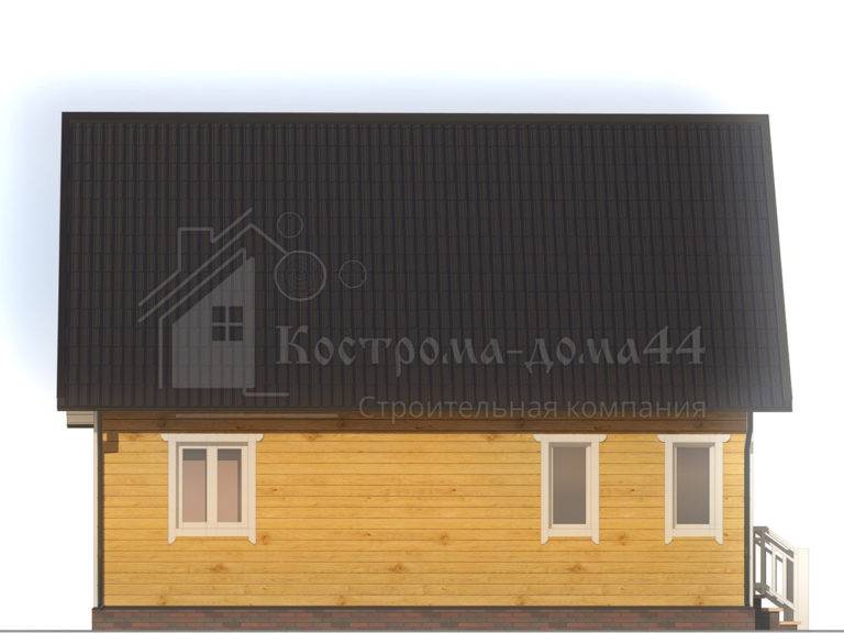 Планировка: Дом из бруса 9x6 — проект ДБ-82