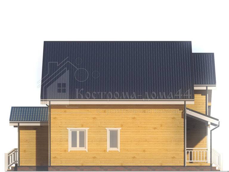 Планировка: Дом из бруса 12x10 — проект ДБ-86