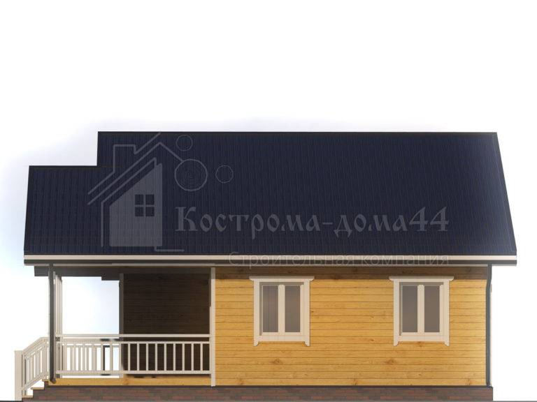Дом из бруса 9,5x9 — проект ДБ-88, вид 4