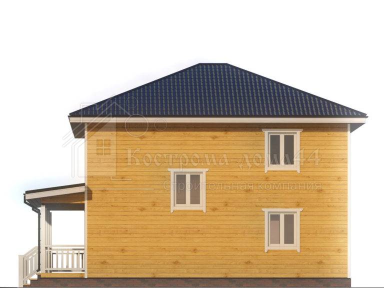 Планировка: Дом из бруса 10,5x8 — проект ДБ-90