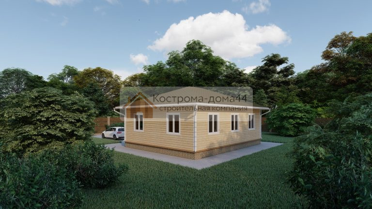 Дом из бруса 10х8,5 — проект ДБ-92, вид 2